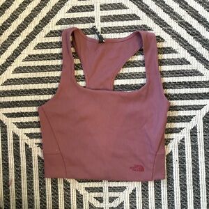 North Face Size Medium Dusty Rose Ribbed Crop top